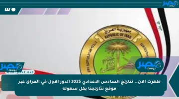 ظهرت الآن.. نتائج السادس الإعدادي 2025 الدور الأول في العراق عبر موقع نتائجنا بكل سهولة